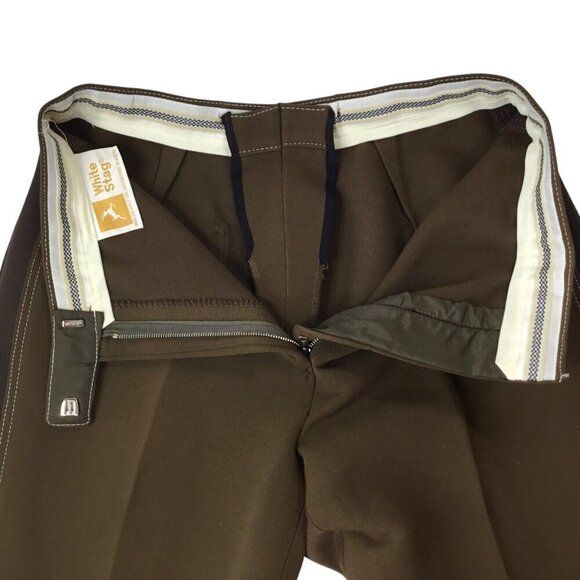Vintage White Stag Austria Ski Pants Stirrup Stretch Brown Unisex Adults 28 x 31 - Picture 10 of 12
